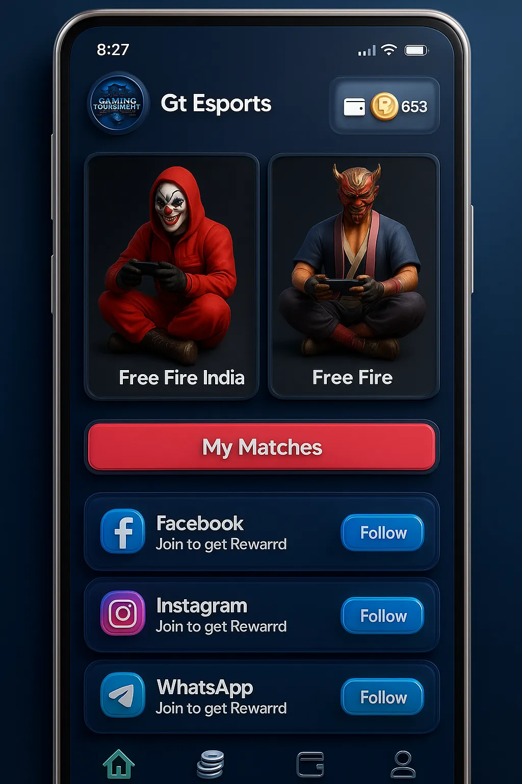 GT eSports - FF Tournament App | Indus Appstore | Screenshot