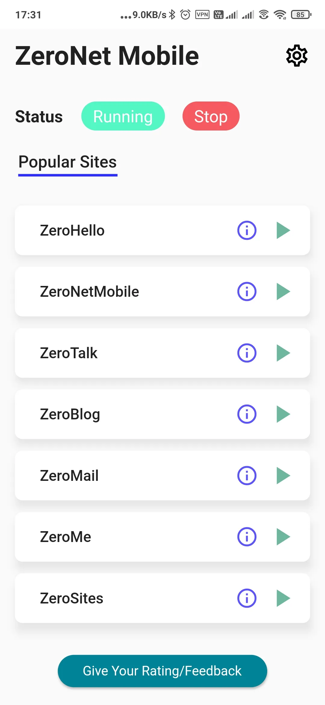 ZeroNetX Web3.0 Peer2PeerSites | Indus Appstore | Screenshot