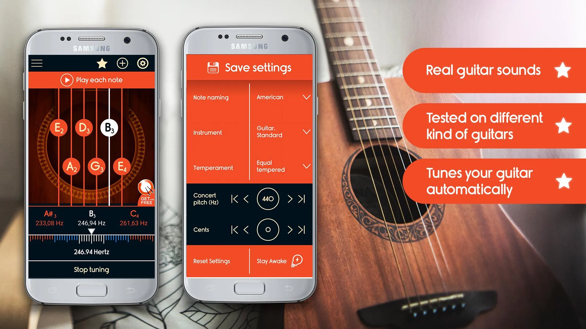 Master Guitar Tuner | Indus Appstore | Screenshot