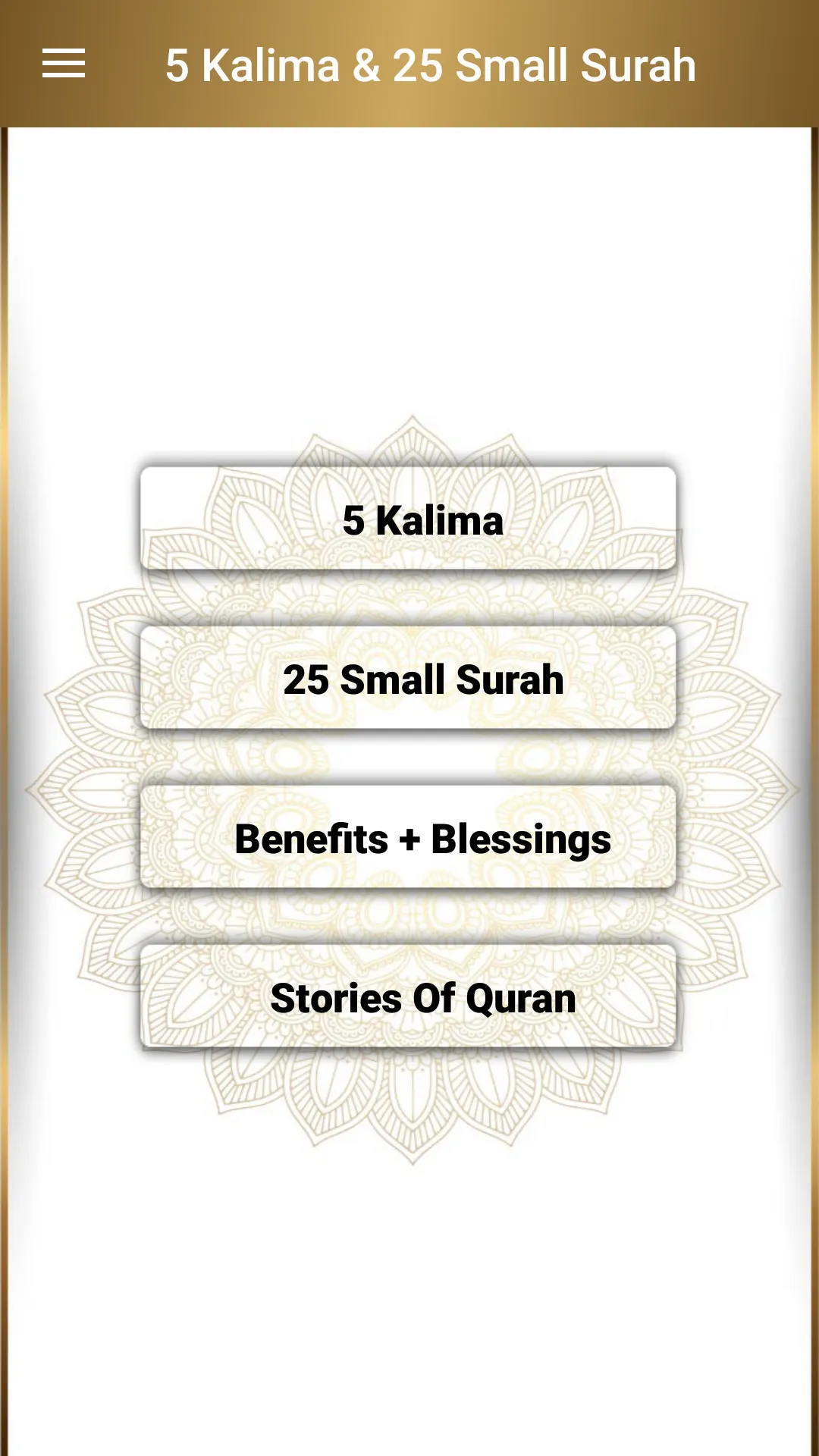 5 Kalima & 25 Small Surah | Indus Appstore | Screenshot