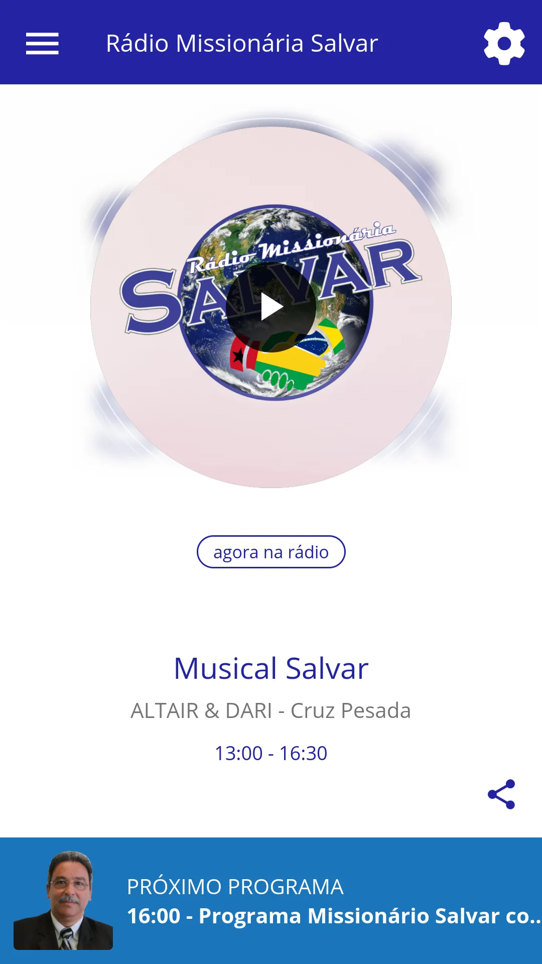 Rádio Missionária Salvar | Indus Appstore | Screenshot