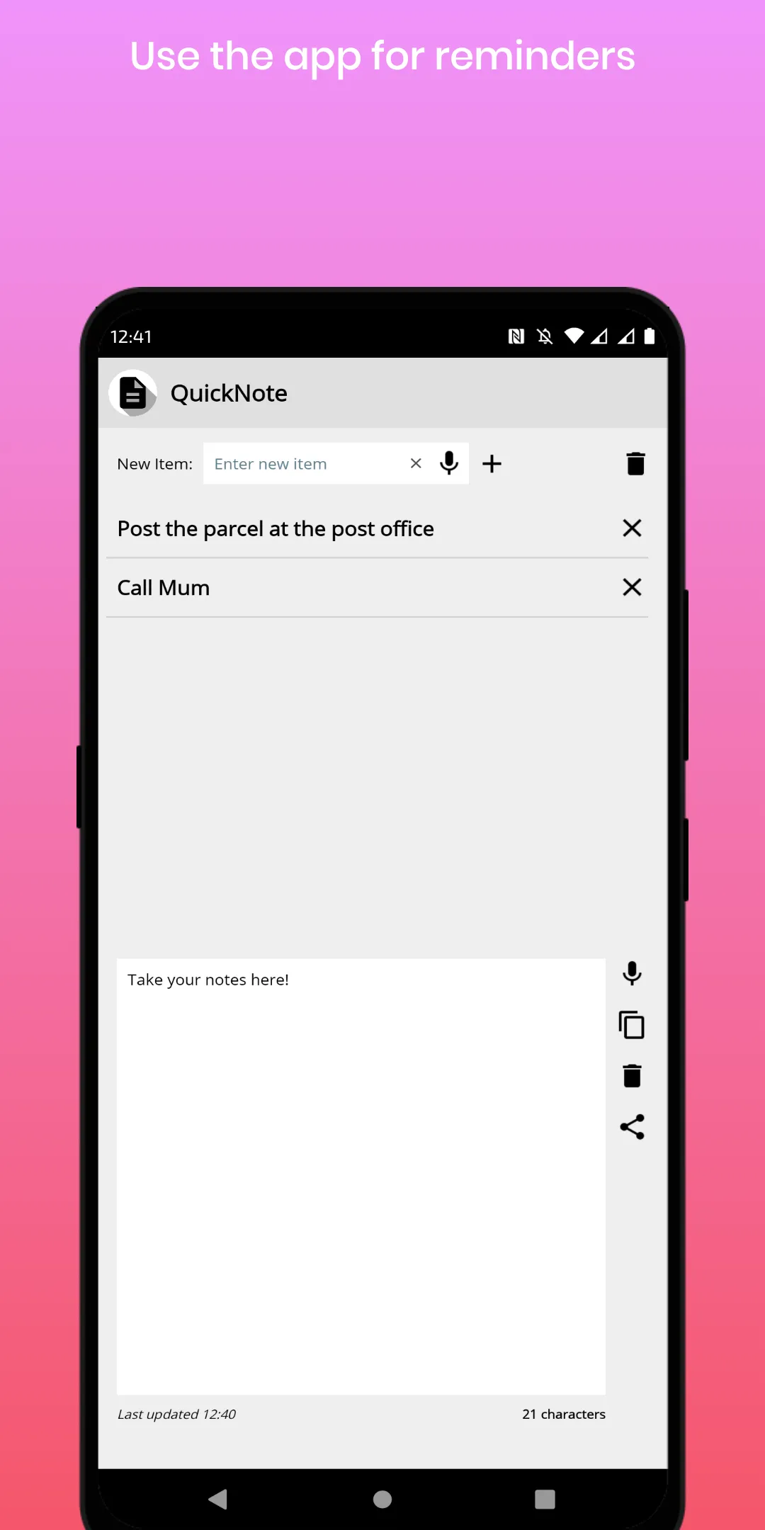 QuickNote - Note Taker + To-Do | Indus Appstore | Screenshot