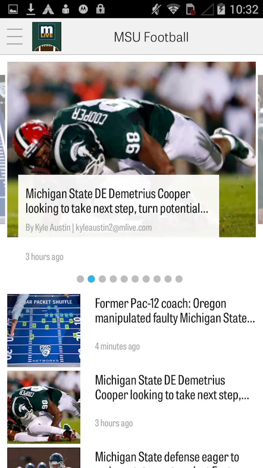 MLive.com: MSU Football News | Indus Appstore | Screenshot