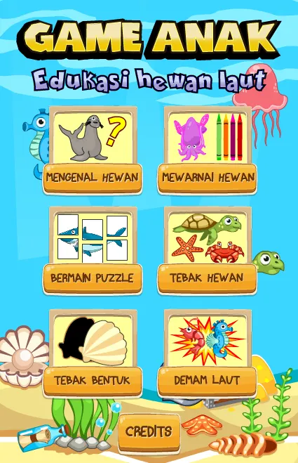 Game Anak Edukasi Hewan Laut | Indus Appstore | Screenshot