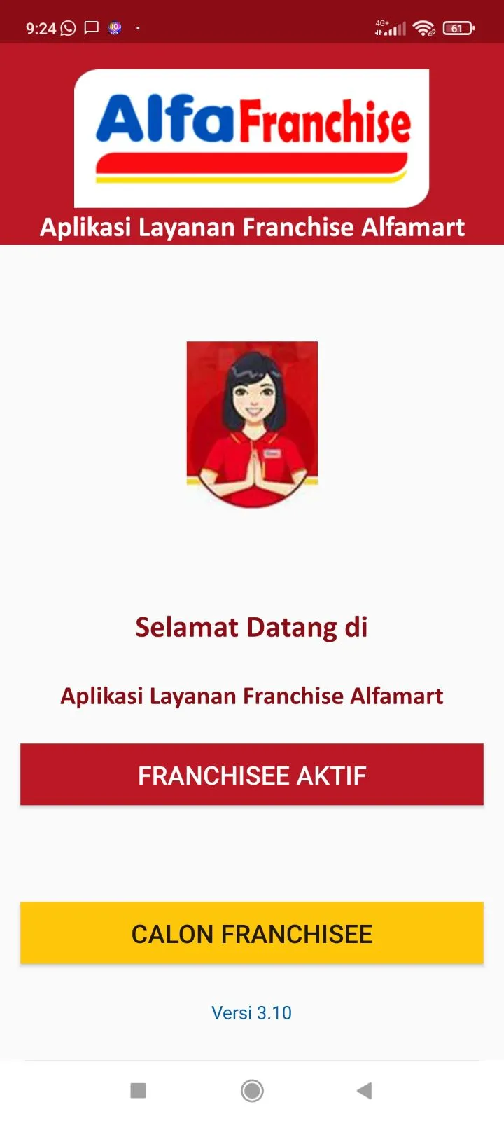 Apl Layanan Franchise Alfamart | Indus Appstore | Screenshot