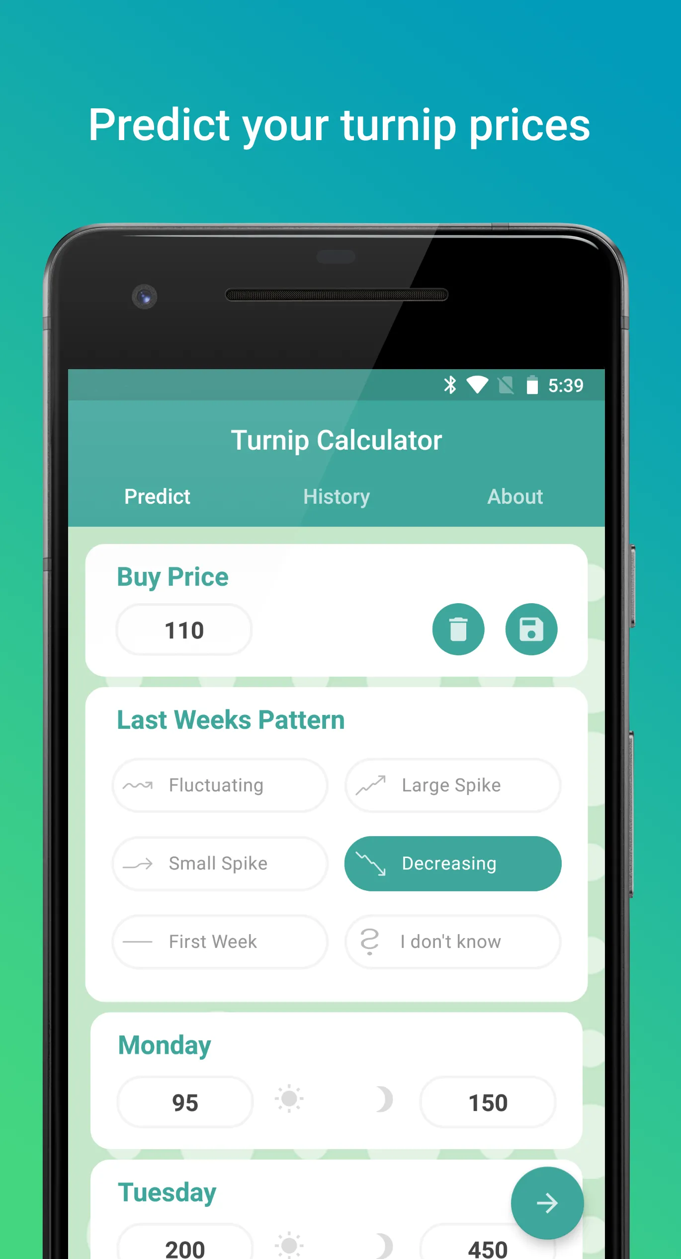 Turnip Calculator for ACNH | Indus Appstore | Screenshot