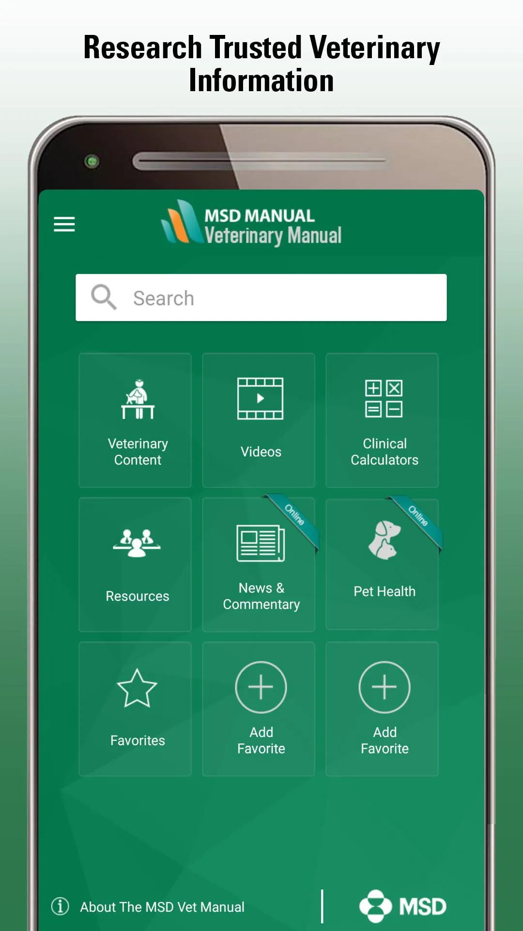 MSD Vet Manual | Indus Appstore | Screenshot