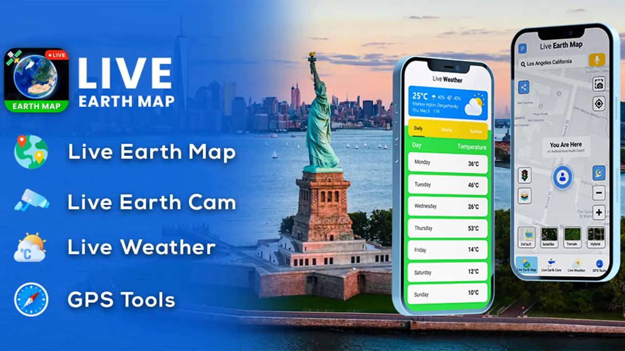 Live Earth Map Satellite View | Indus Appstore | Screenshot