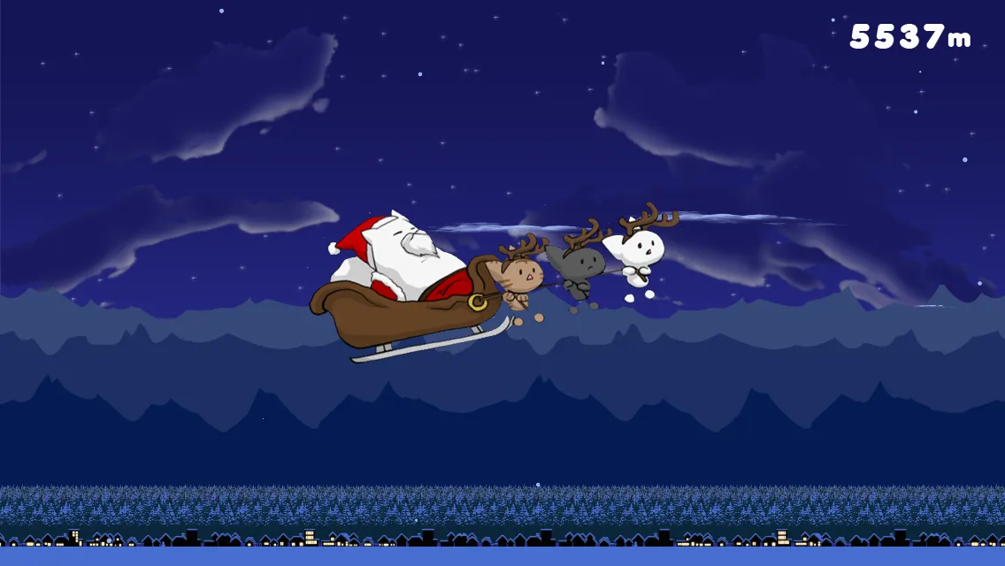 Flying Santa Cat | Indus Appstore | Screenshot