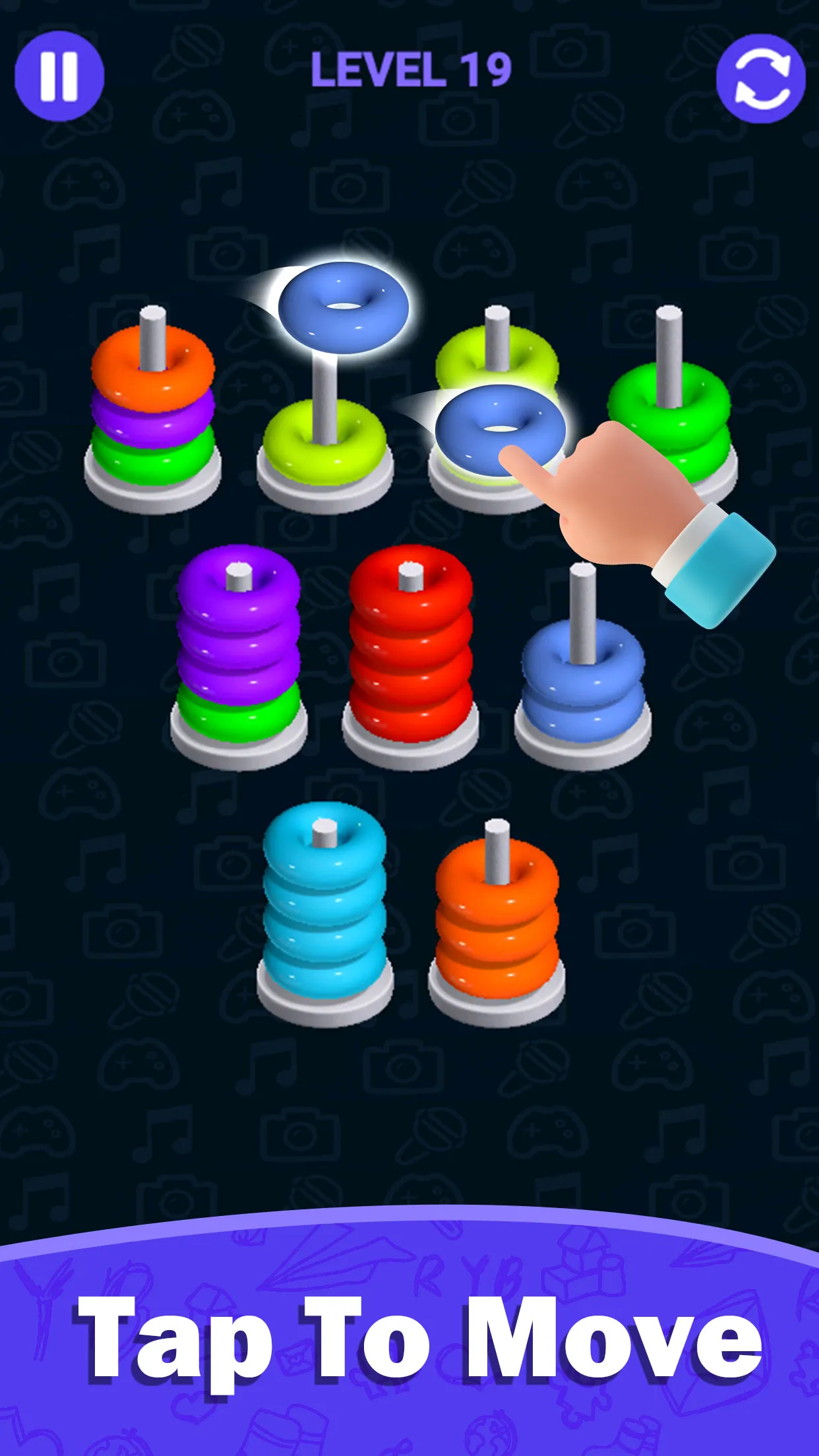 Stacolor: Hoop Stack Ring Game | Indus Appstore | Screenshot