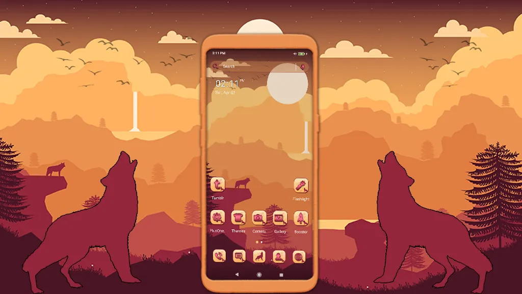 Wolf Mountain Landscape Theme | Indus Appstore | Screenshot