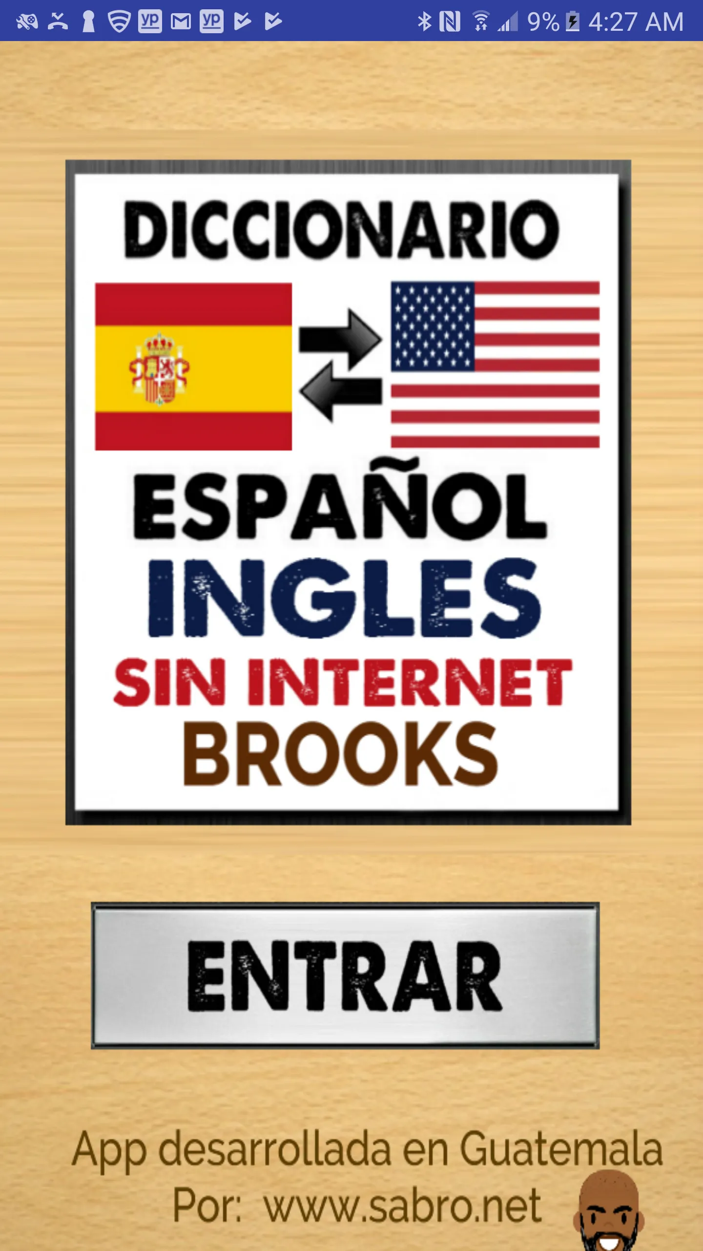 Diccionario Español Inglés Sin | Indus Appstore | Screenshot