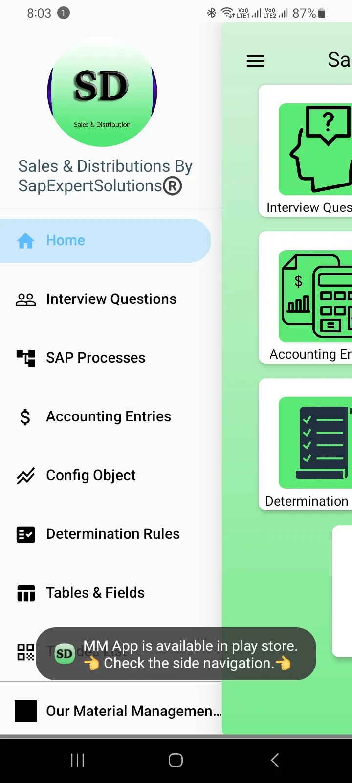 SAP SD (Sales & Dist) Learn | Indus Appstore | Screenshot