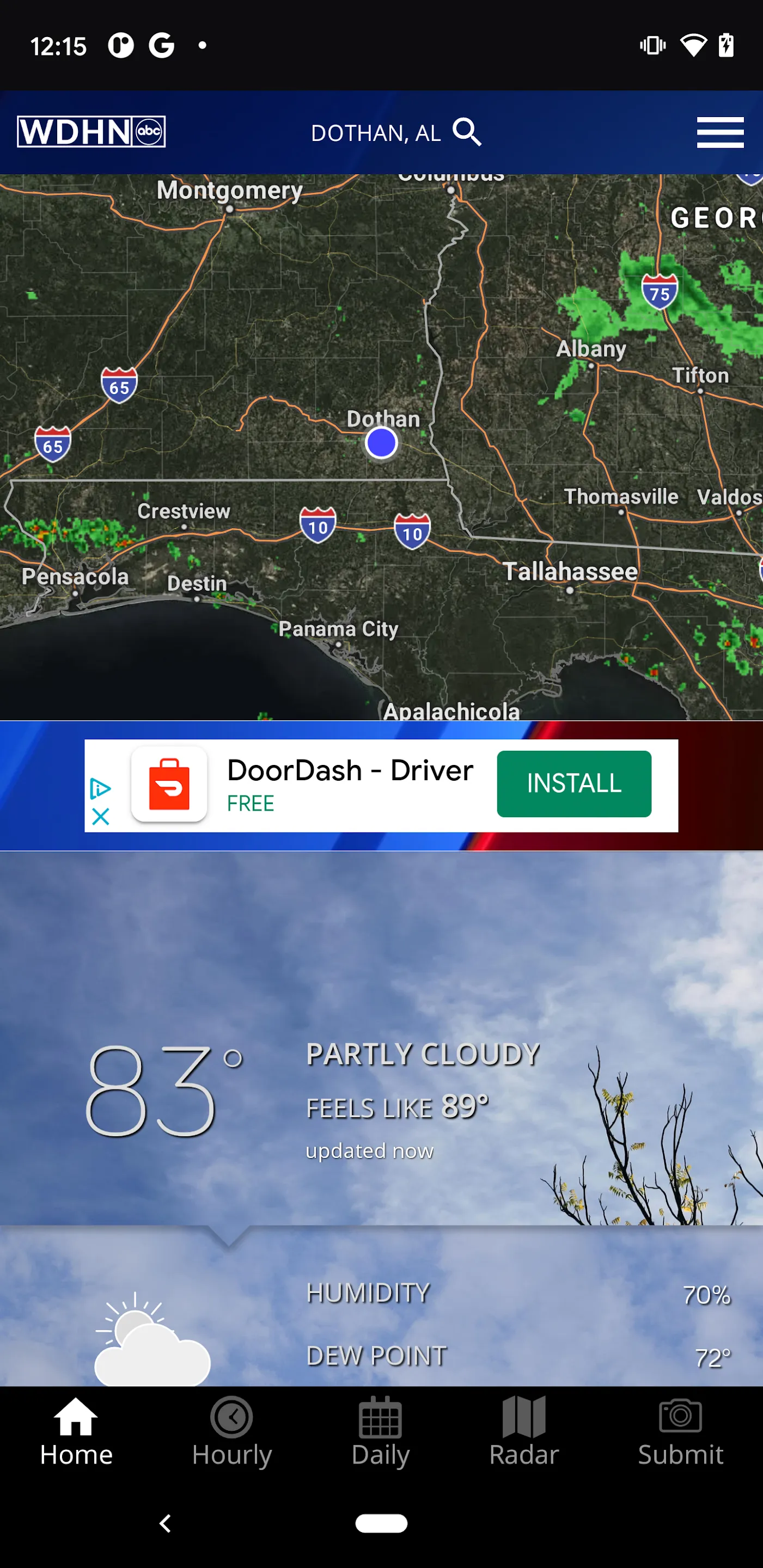 WDHN Wiregrass Weather | Indus Appstore | Screenshot