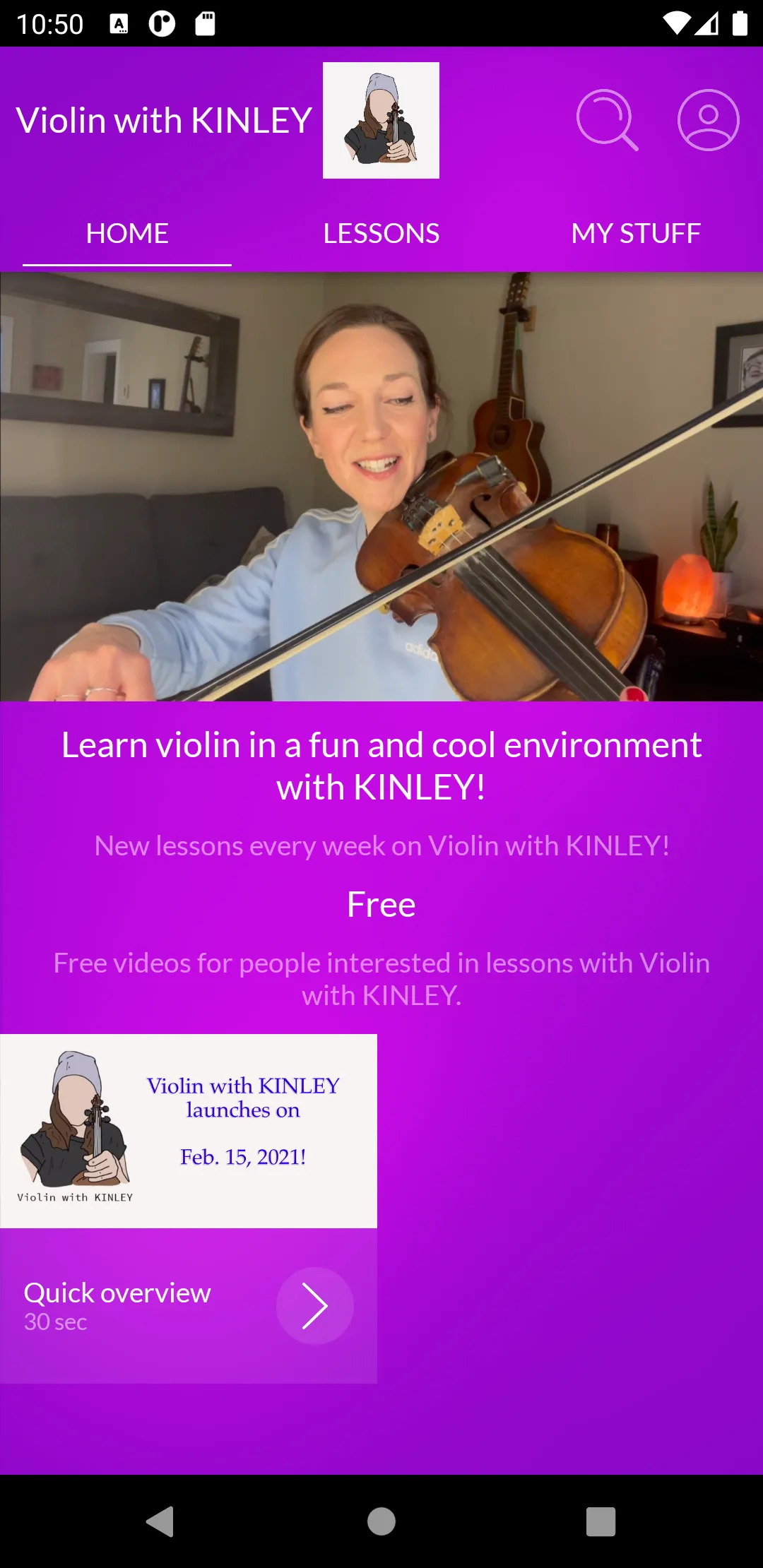 Violin with KINLEY | Indus Appstore | Screenshot