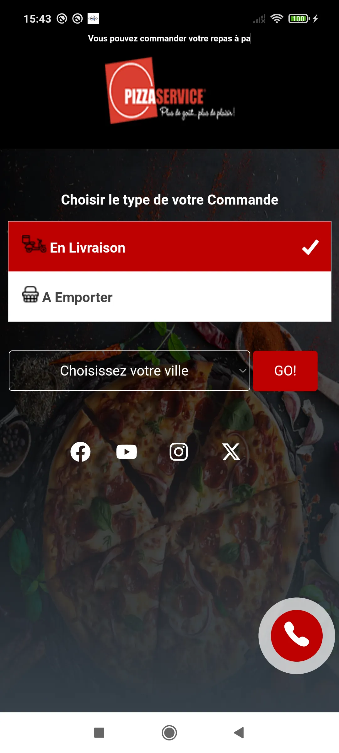 Pizza Service grigny | Indus Appstore | Screenshot