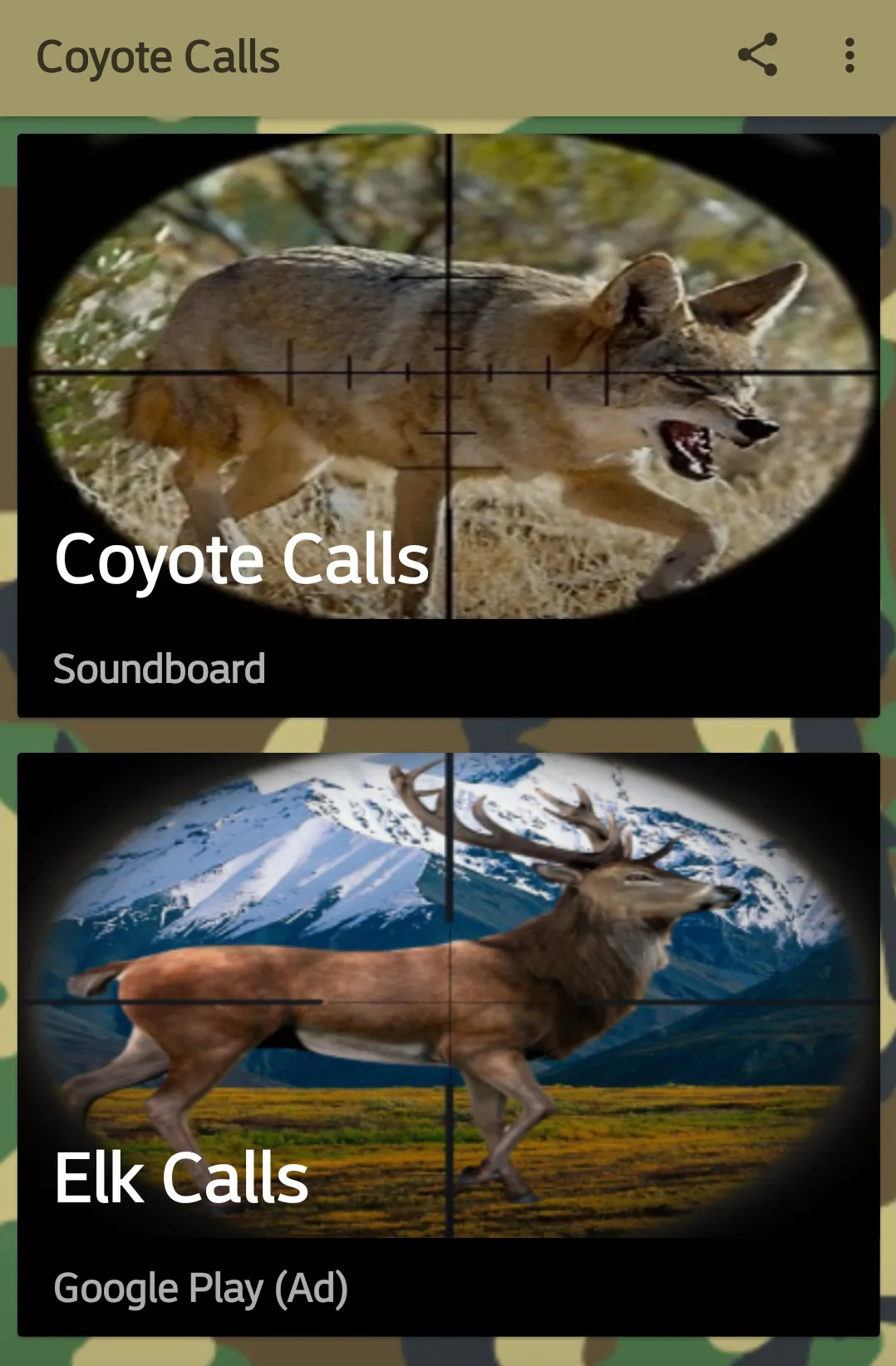 Coyote Hunting Calls | Indus Appstore | Screenshot