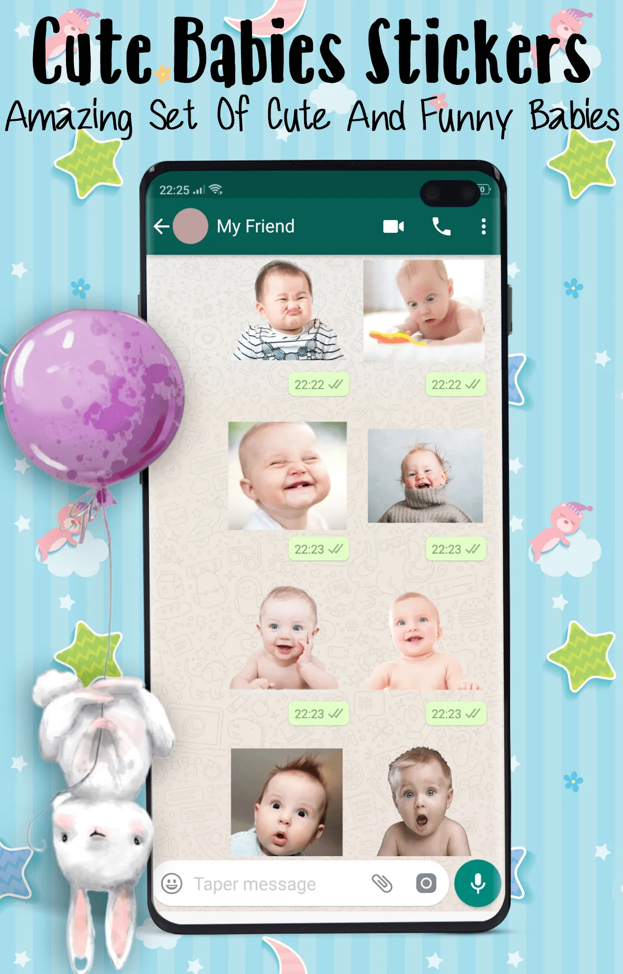 Babies Stickers for Whatsapp | Indus Appstore | Screenshot