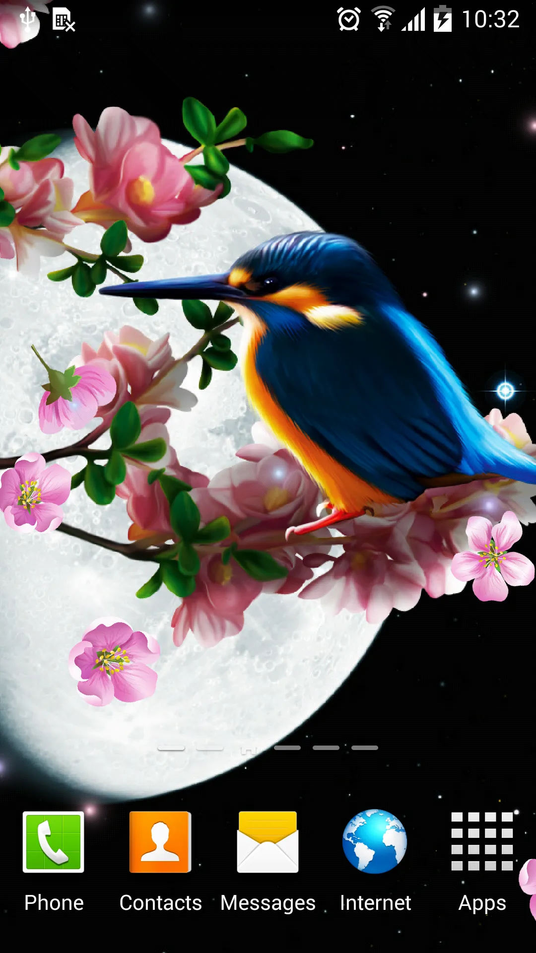 Sakura and Bird Live Wallpaper | Indus Appstore | Screenshot