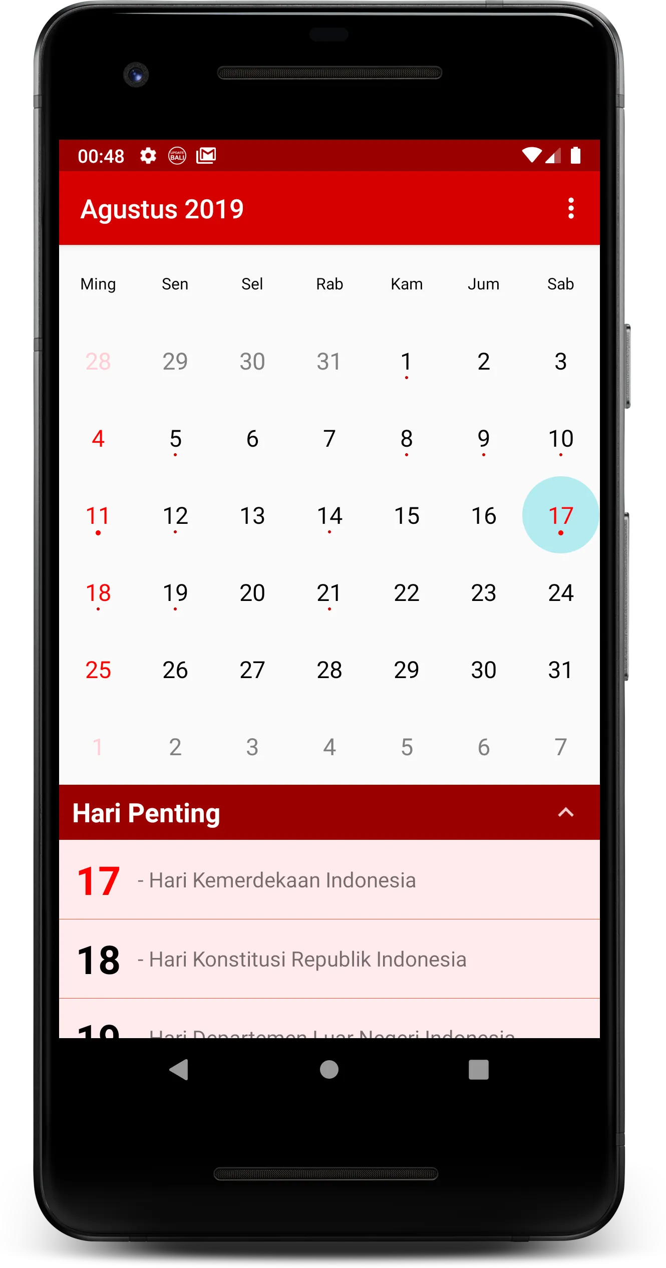 Kalender Indonesia 2024 2025 | Indus Appstore | Screenshot