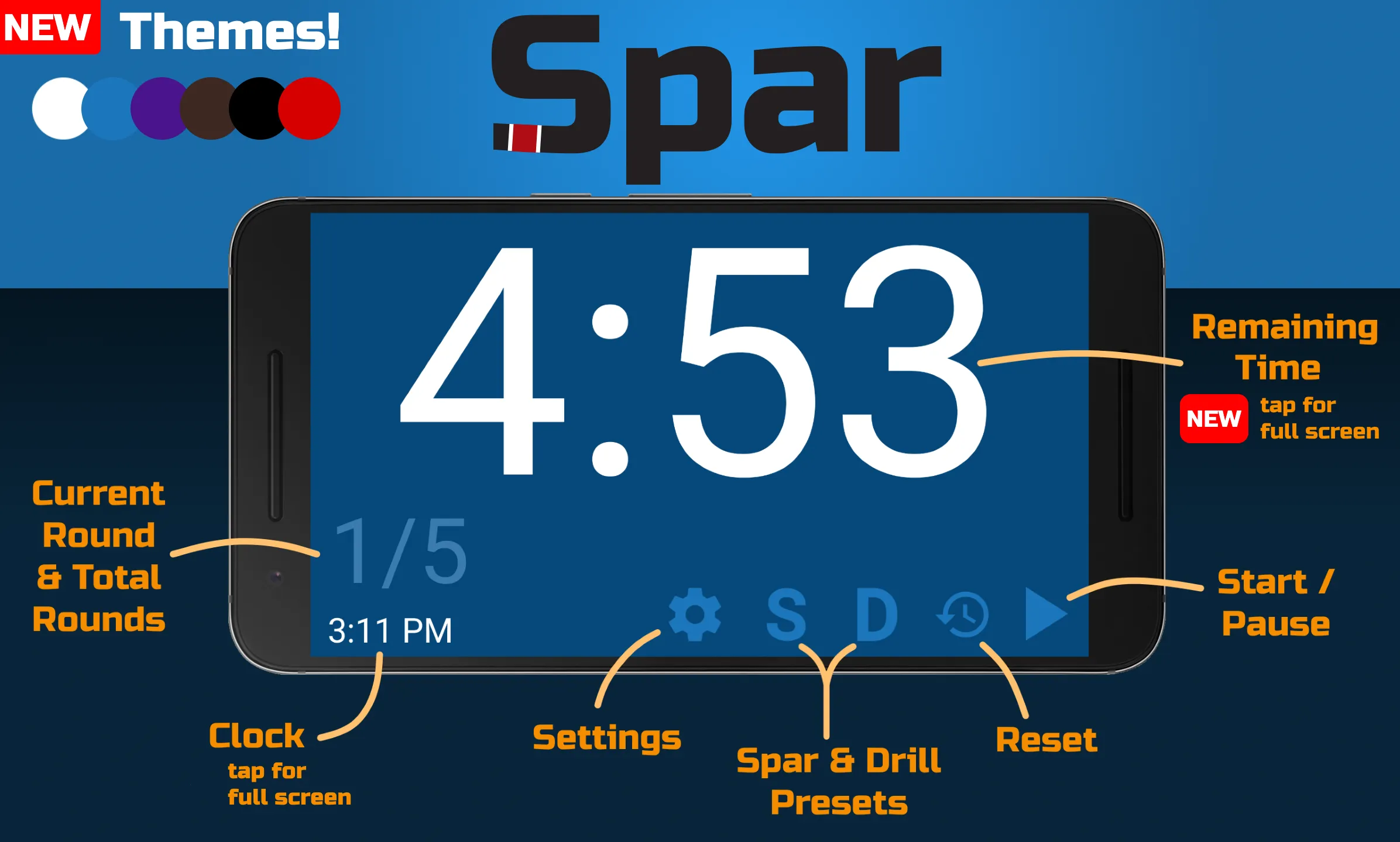 Spar - BJJ Timer | Indus Appstore | Screenshot