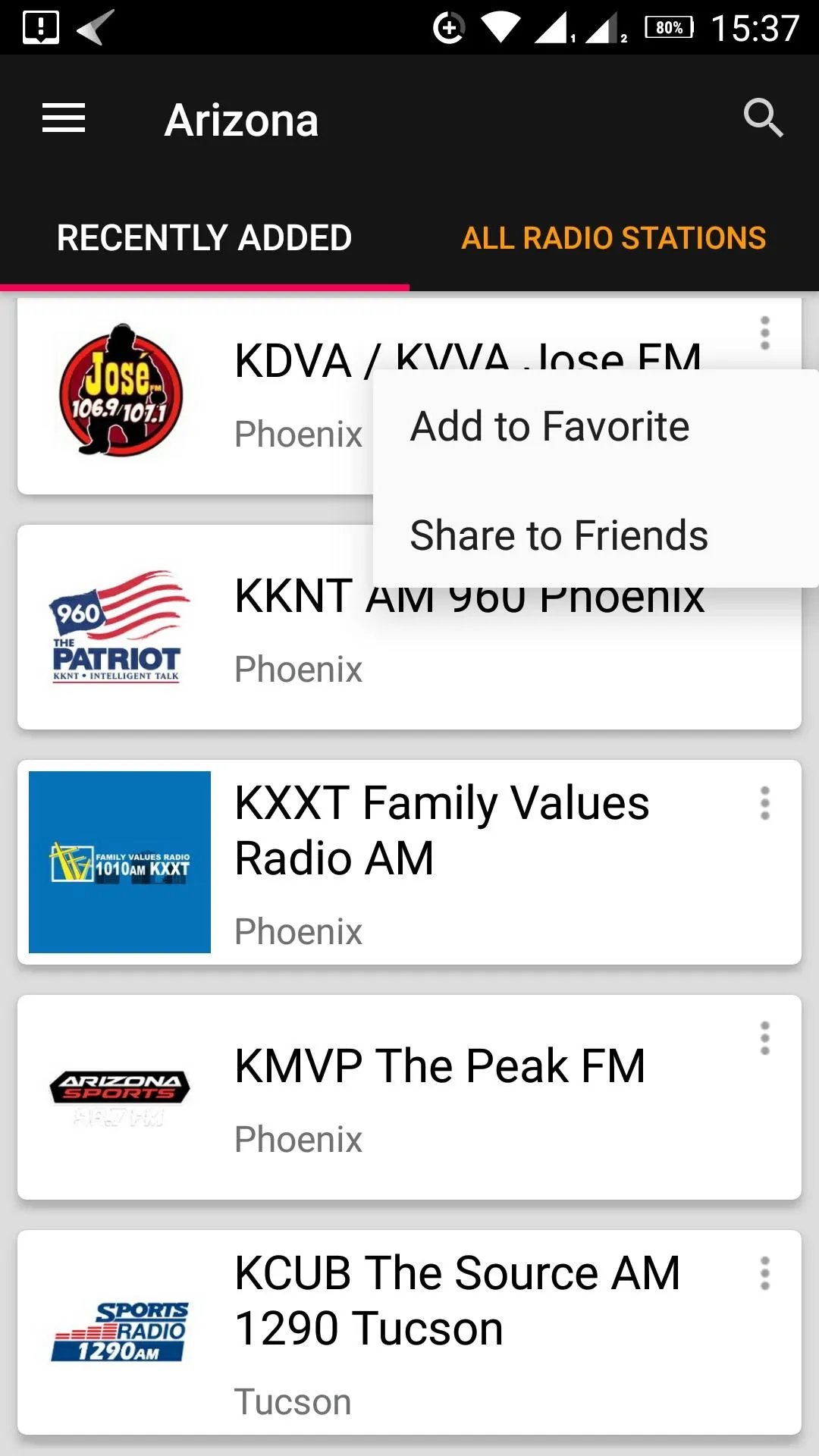 Arizona Radio Stations - USA | Indus Appstore | Screenshot