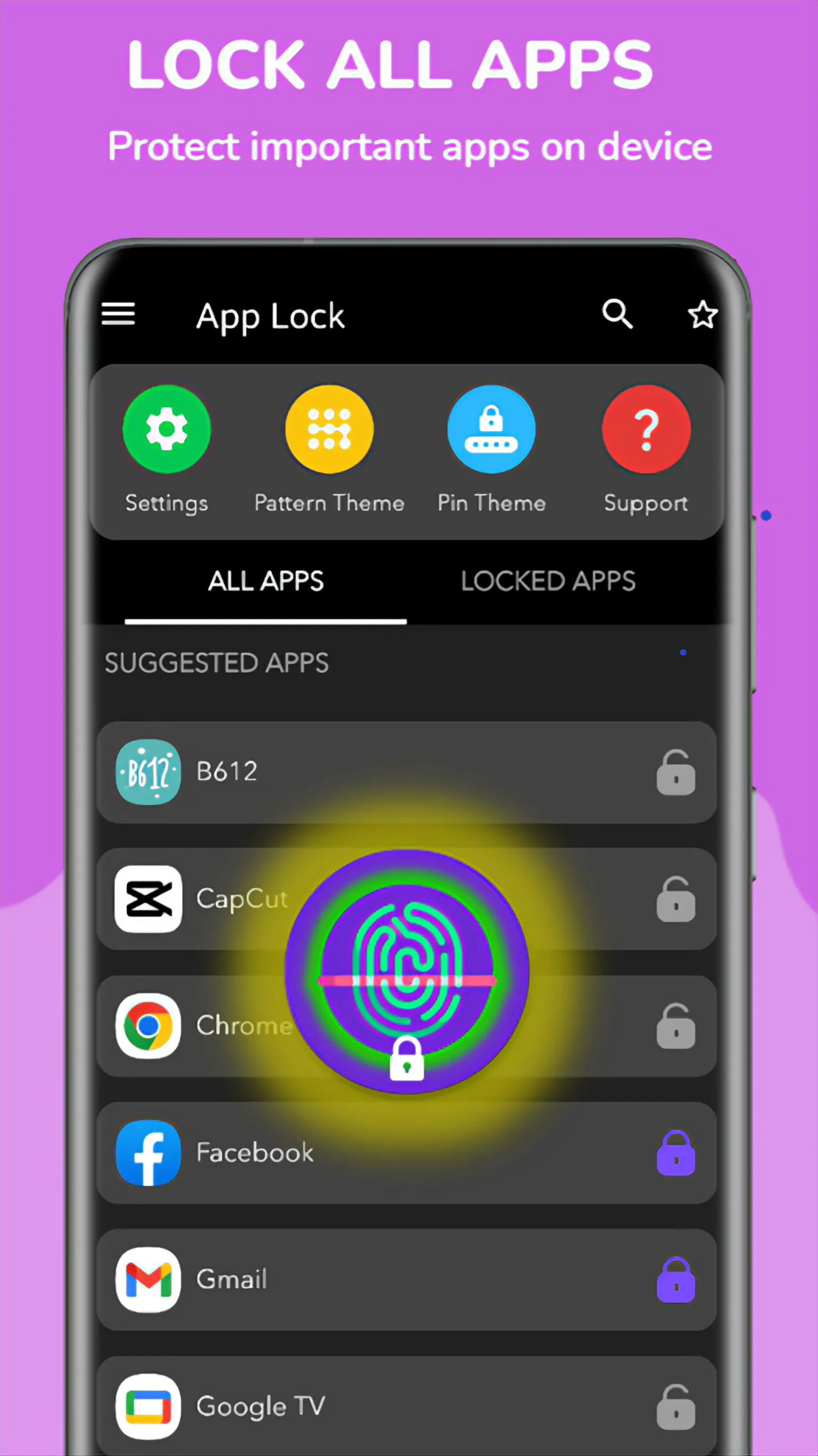 App Lock - Fingerprint Lock | Indus Appstore | Screenshot