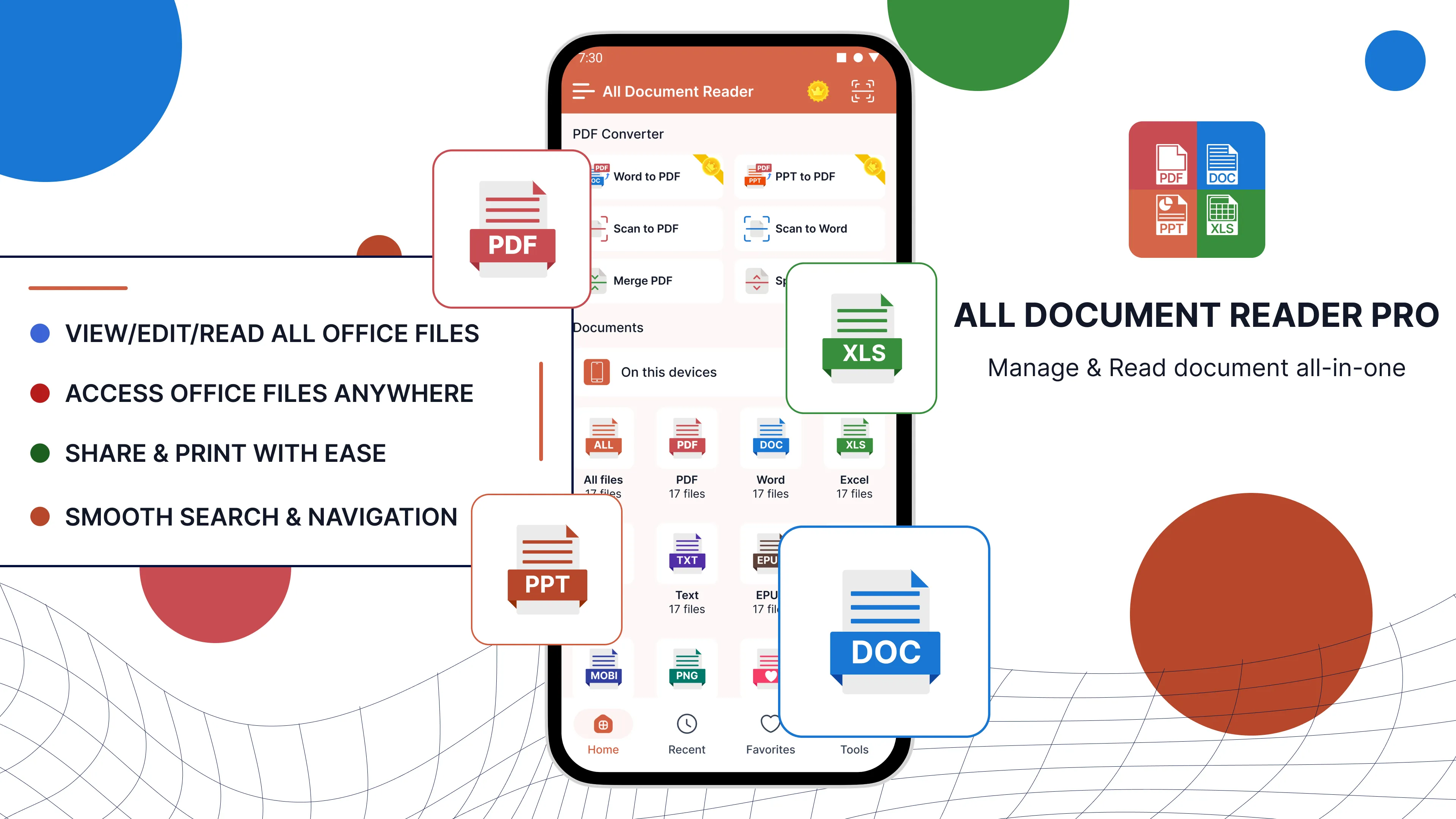 Document Reader: PDF, XLS, Doc | Indus Appstore | Screenshot