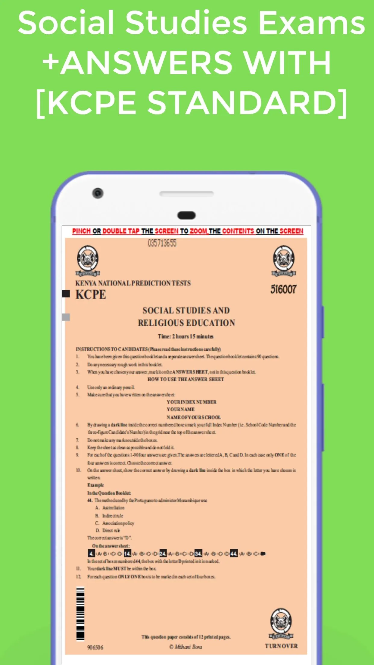 Social Studies Exams + Answers | Indus Appstore | Screenshot