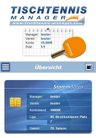 Tischtennis Manager | Indus Appstore | Screenshot