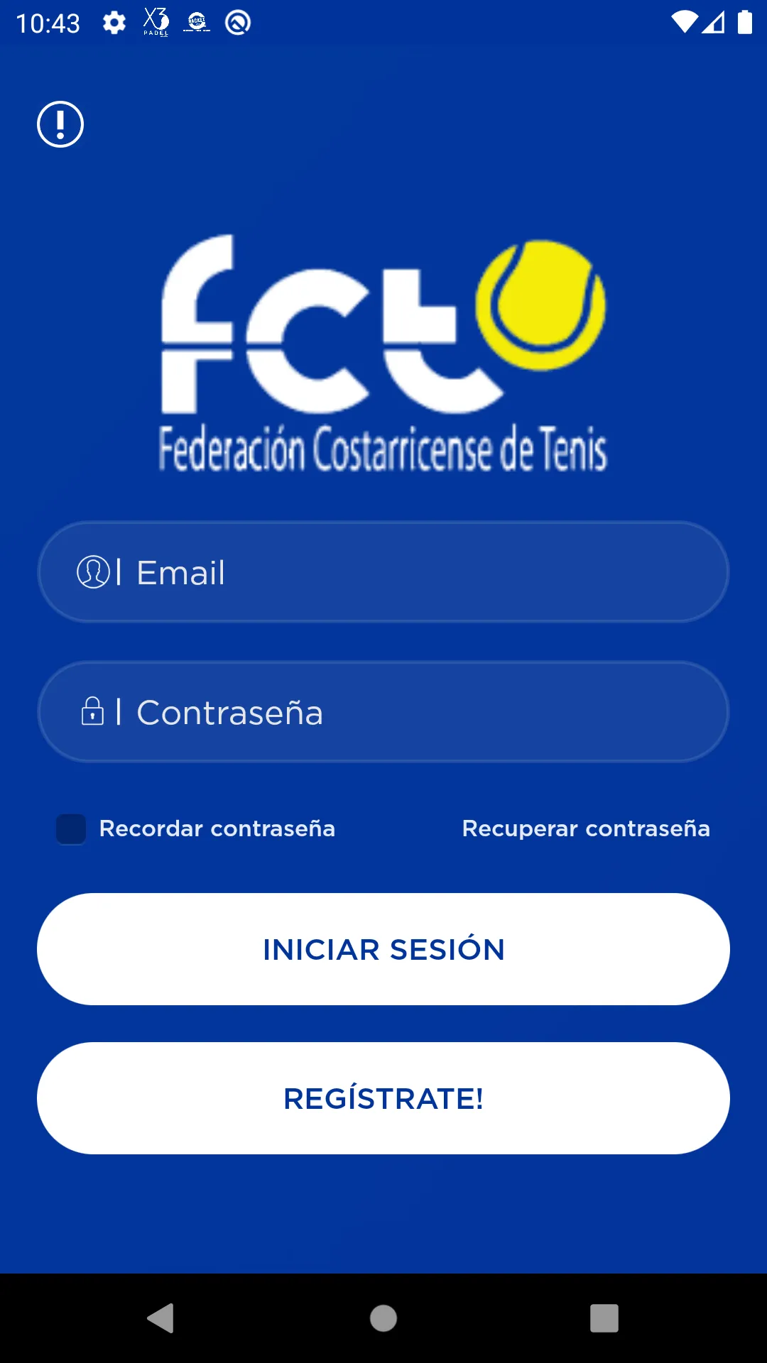 Fed. Costarricense de Tenis | Indus Appstore | Screenshot