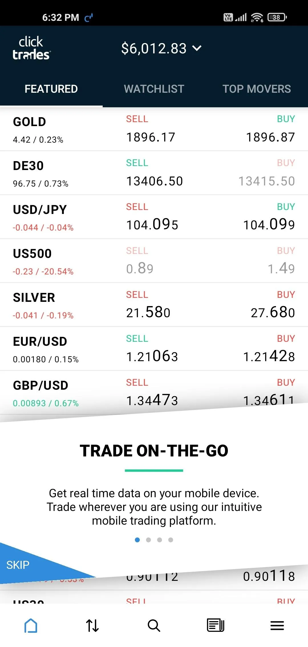 Clicktrades: Forex & CFD Onlin | Indus Appstore | Screenshot