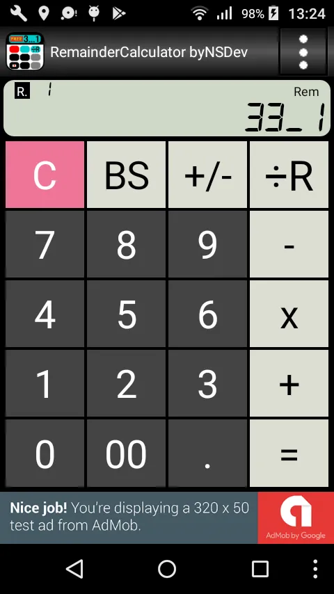 RemainderCalculator byNSDev | Indus Appstore | Screenshot