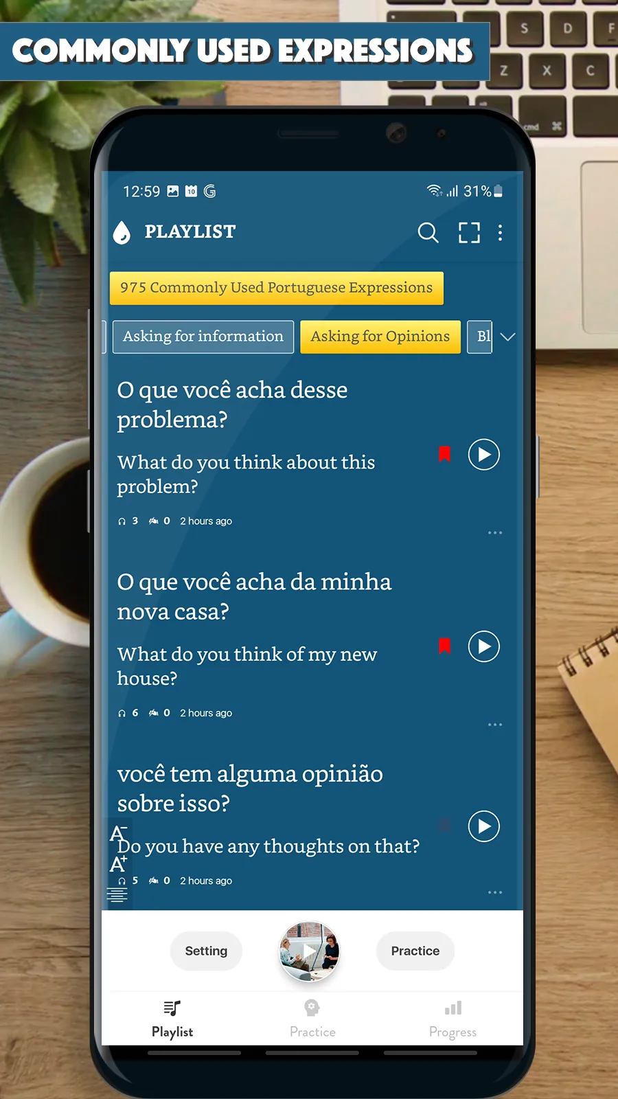 Portuguese Sentence Master | Indus Appstore | Screenshot