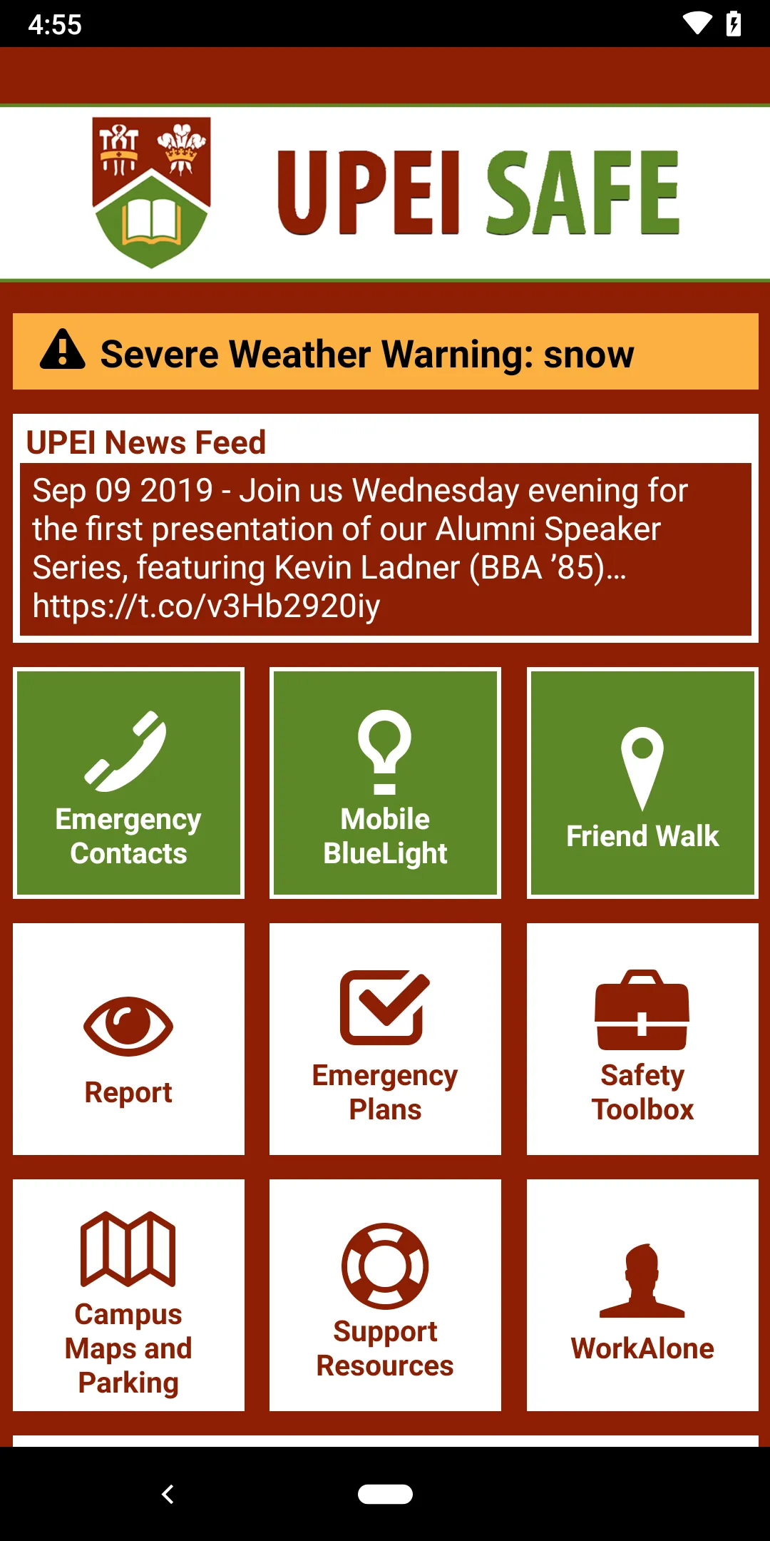 UPEI SAFE | Indus Appstore | Screenshot