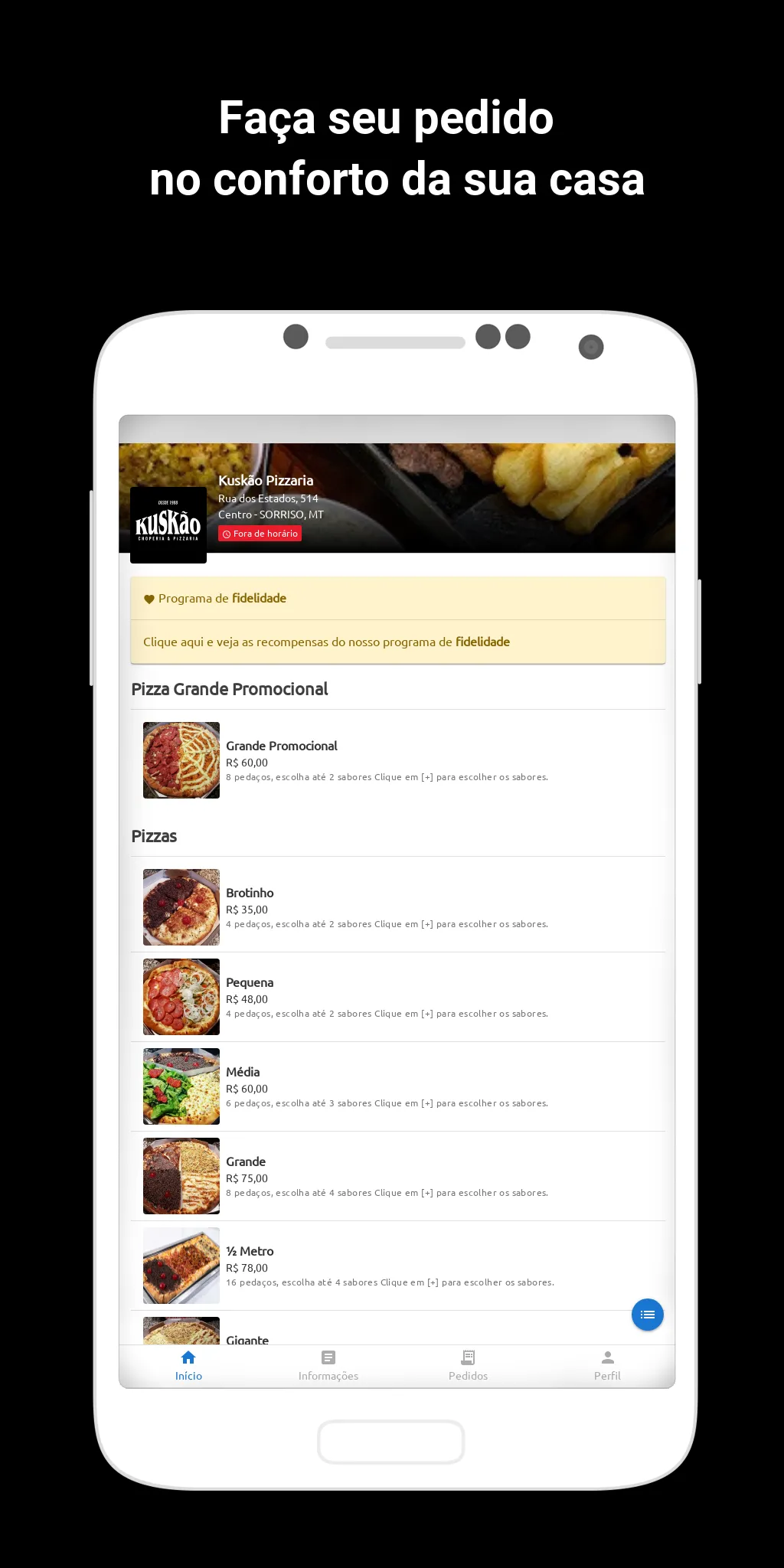 Kuskão Pizzaria | Indus Appstore | Screenshot