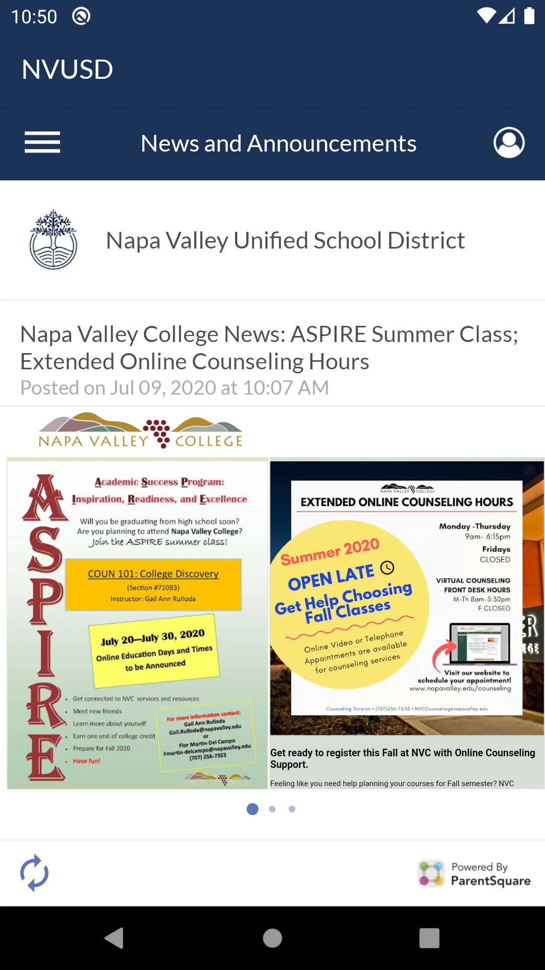 Napa Valley USD | Indus Appstore | Screenshot