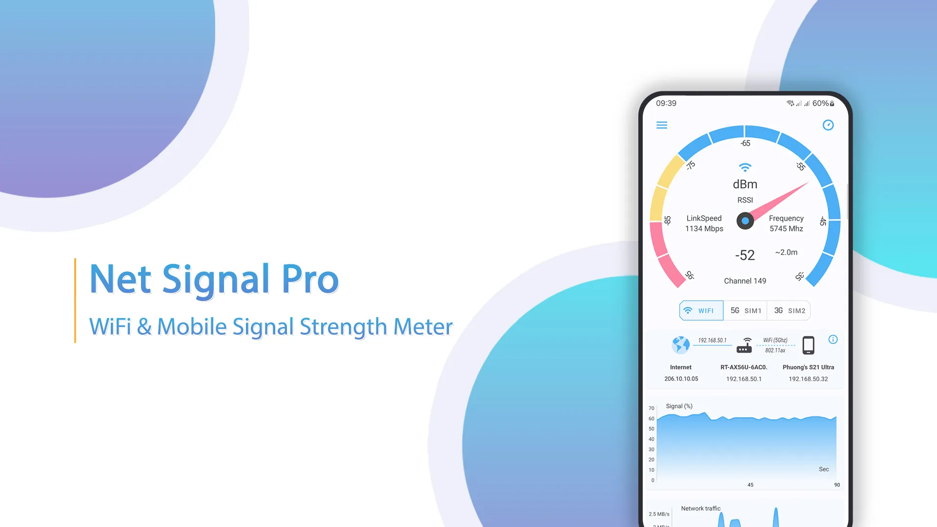 Net Signal Pro:WiFi & 5G Meter | Indus Appstore | Screenshot