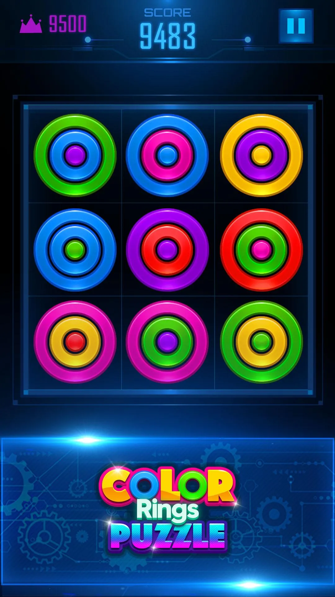 Color Rings Puzzle | Indus Appstore | Screenshot