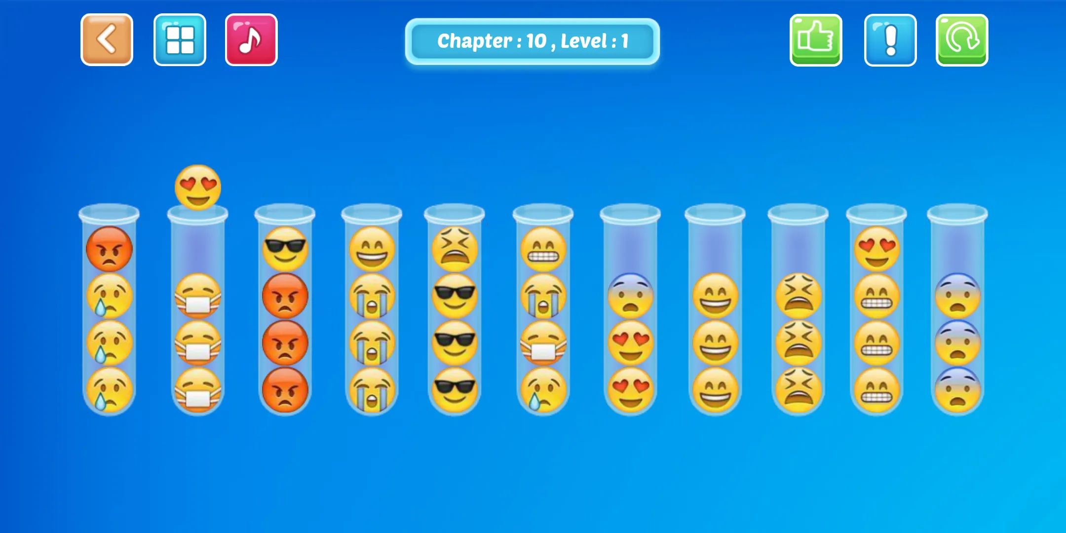 Emoji Sort Puzzle | Indus Appstore | Screenshot