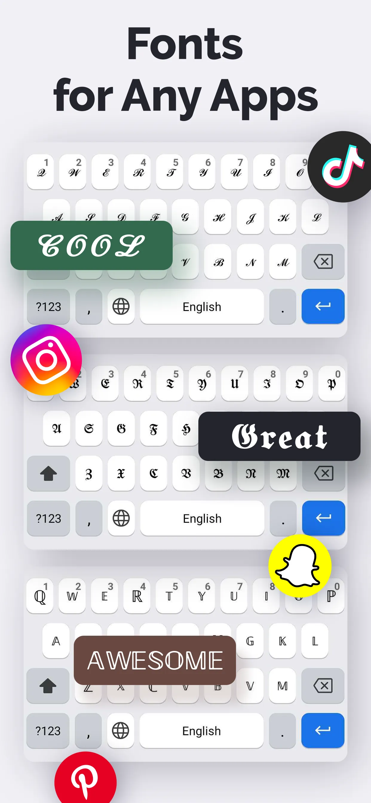 Fonts Art: Cute Keyboard Font | Indus Appstore | Screenshot