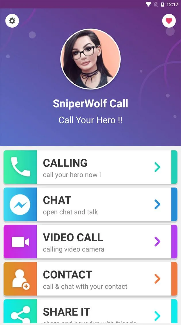 SniperWolf Fake Call | Indus Appstore | Screenshot