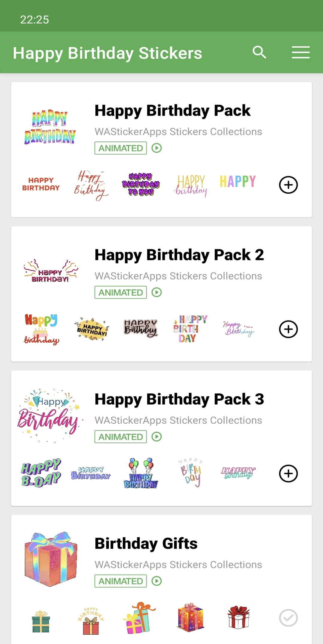 WASticker Happy Birthday WA | Indus Appstore | Screenshot