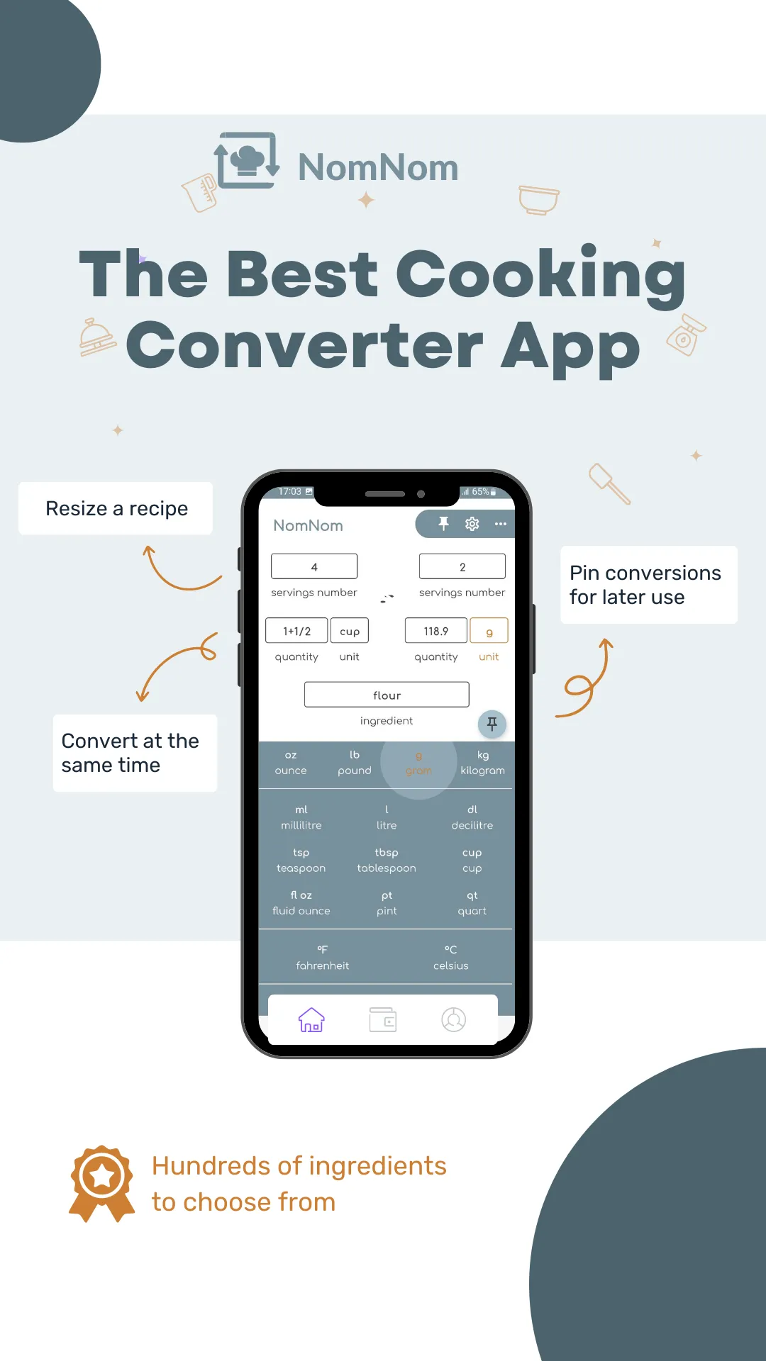 NomNom - Cooking Converter | Indus Appstore | Screenshot