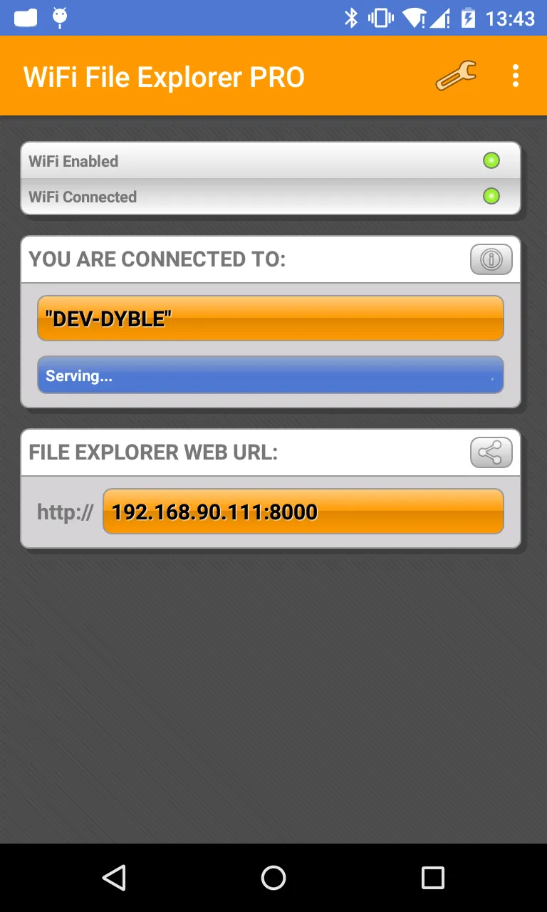 WiFi File Explorer | Indus Appstore | Screenshot