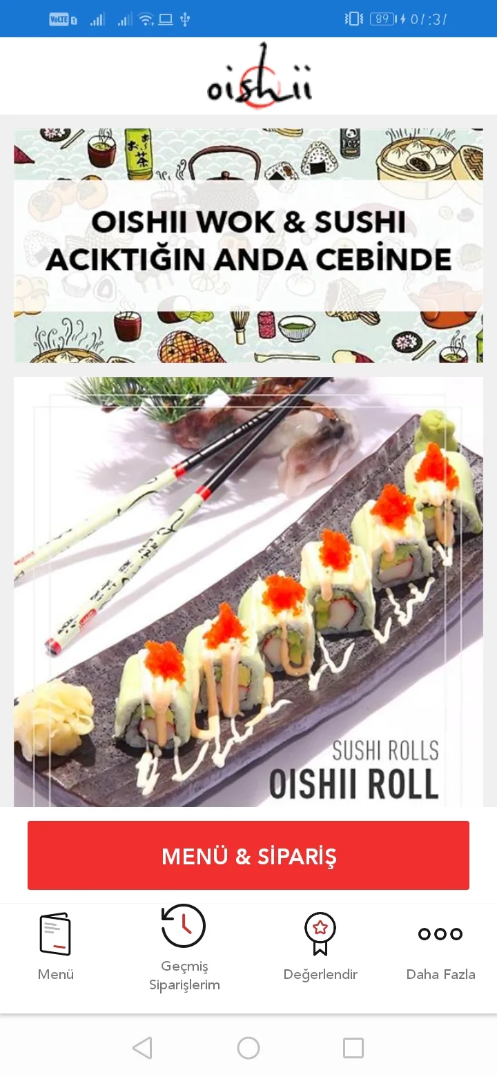 Oishii Wok & Sushi | Indus Appstore | Screenshot