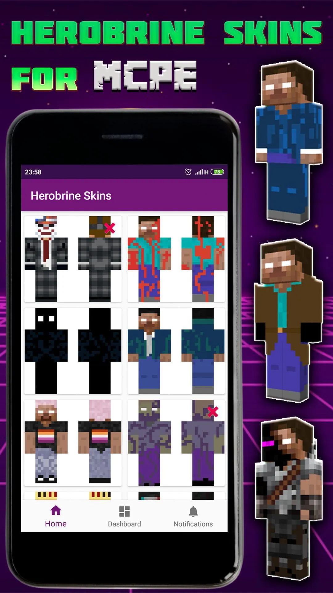 Herobrine Skins for Minecraft | Indus Appstore | Screenshot