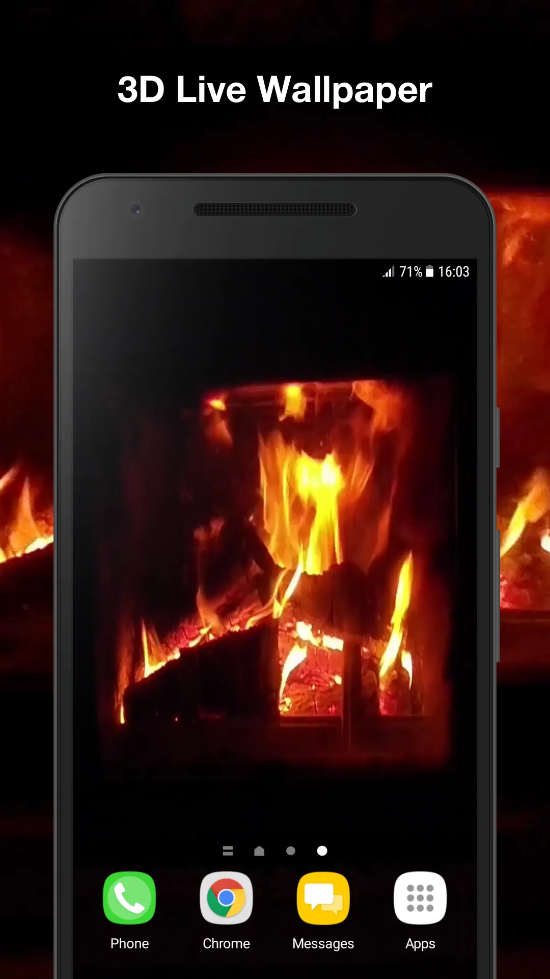 Fireplace Live Wallpaper | Indus Appstore | Screenshot