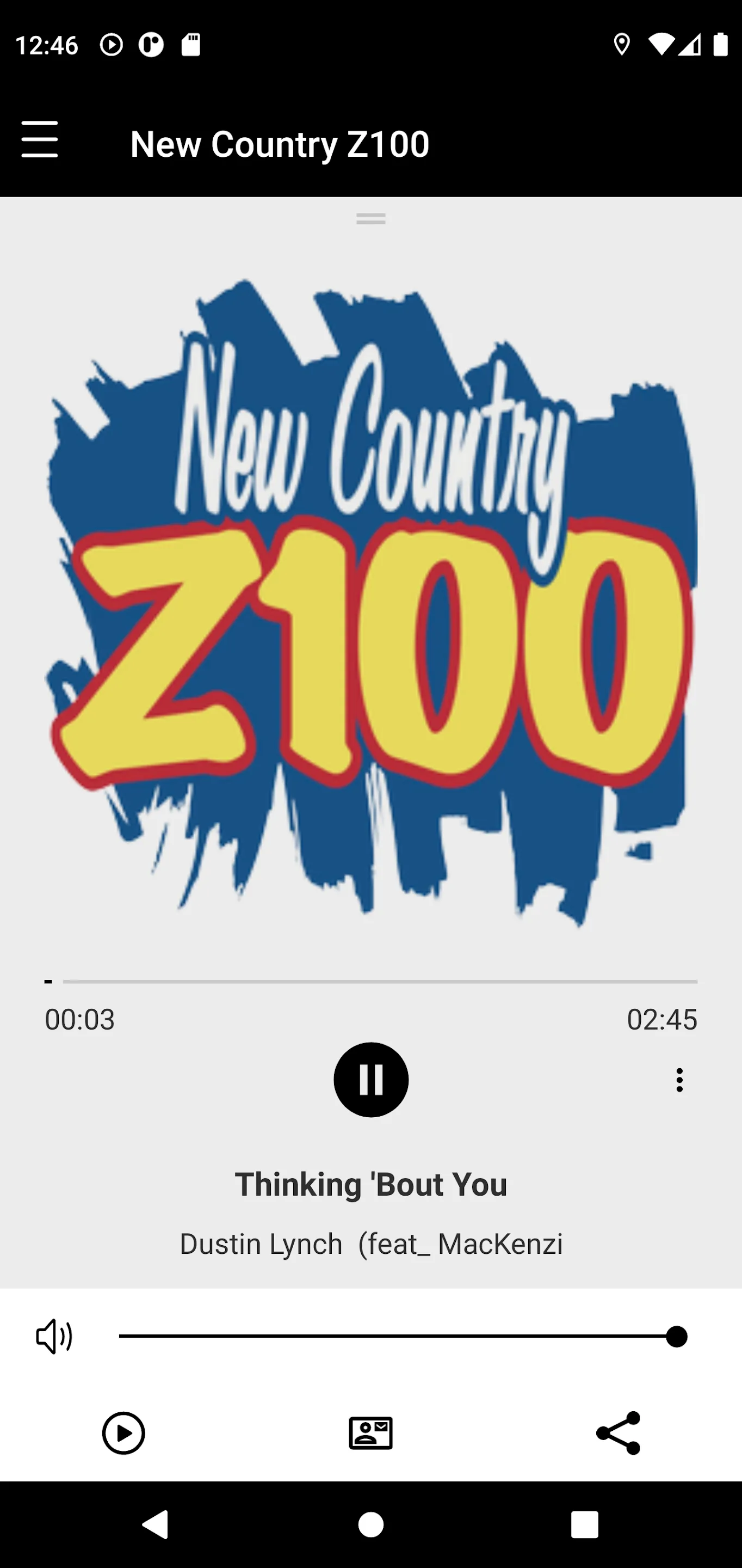 New Country Z100 | Indus Appstore | Screenshot