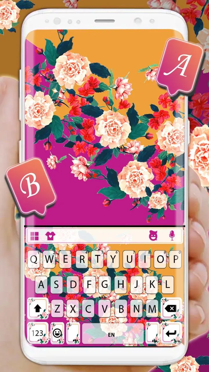 Pretty Mexican Flowers Keyboar | Indus Appstore | Screenshot